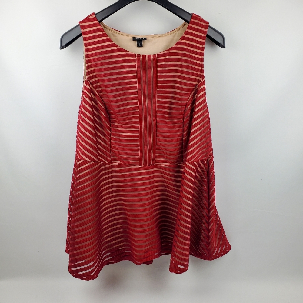 Torrid Sleeveless Red Mini Dress with Full Lining Size 3X